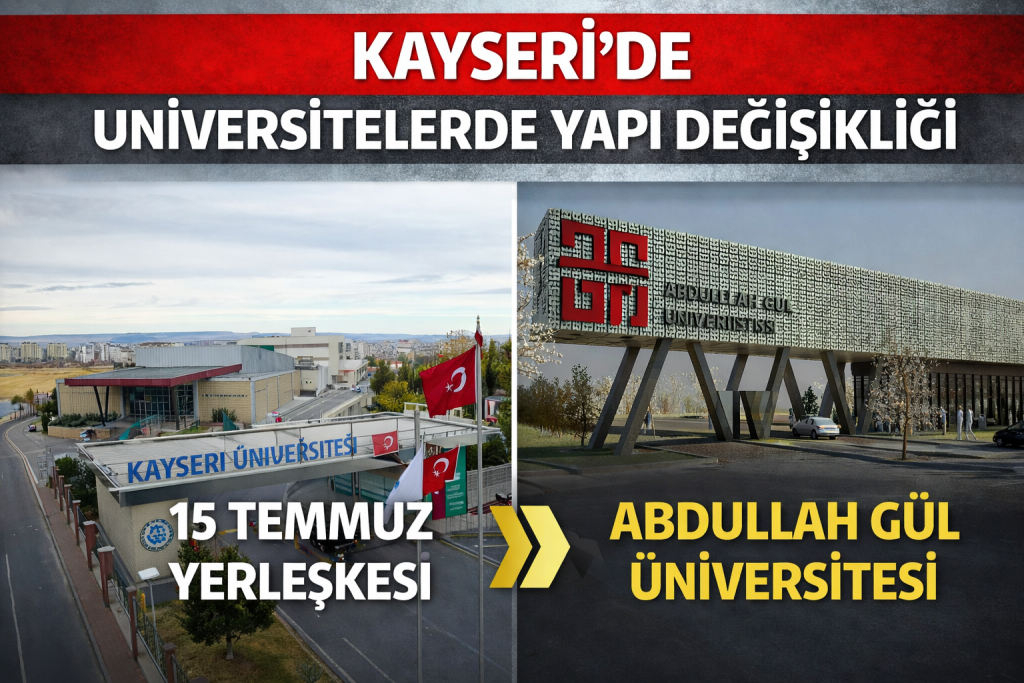 Kayseri’de Üniversitelerde Yapı Değişikliği:Yeni Fakülte Kuruldu, Enstitüler Birleştirildi