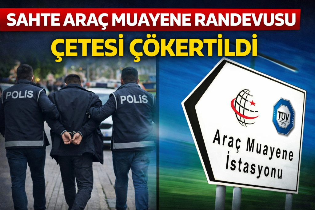 Sahte Araç Muayene Randevusu Çetesi Çökertildi