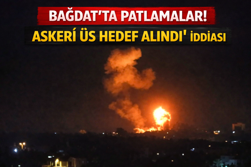 BAĞDAT’TA PATLAMALAR! “ASKERİ ÜS HEDEF ALINDI” İDDİASI