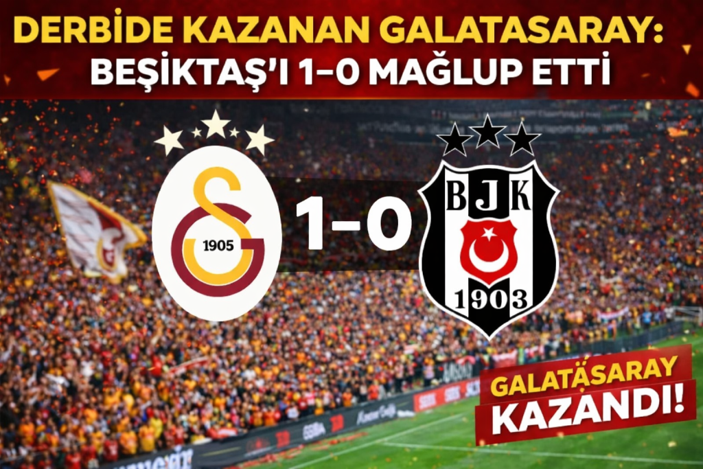Derbide Kazanan Galatasaray: Beşiktaş’ı 1-0 Mağlup Etti