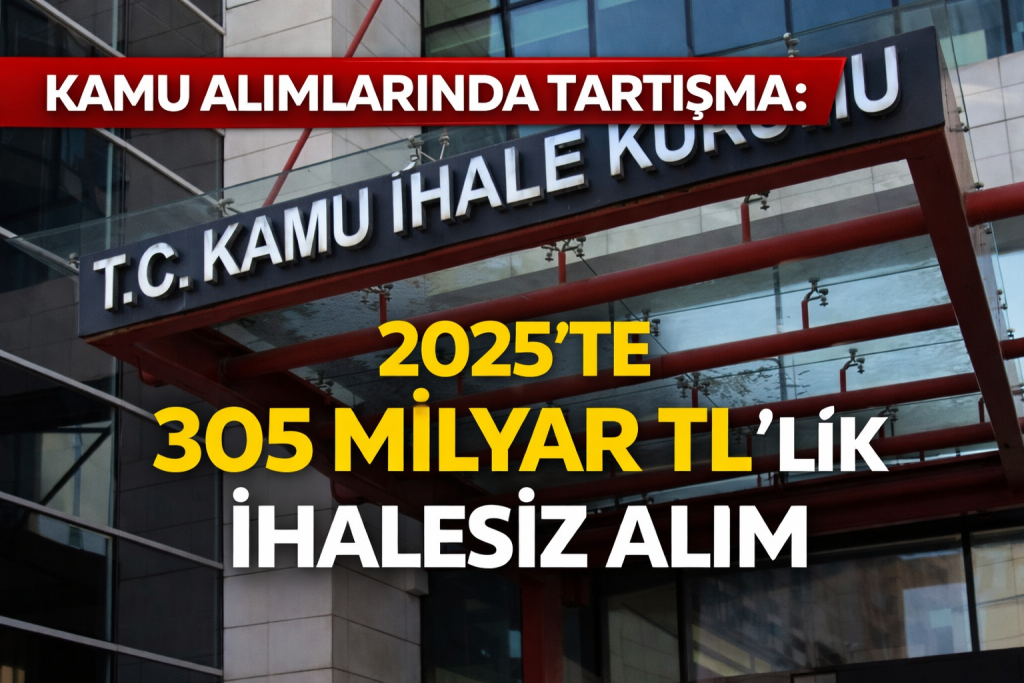 Kamu Alımlarında Tartışma: 2025’te 305 Milyar TL’lik İhalesiz Alım