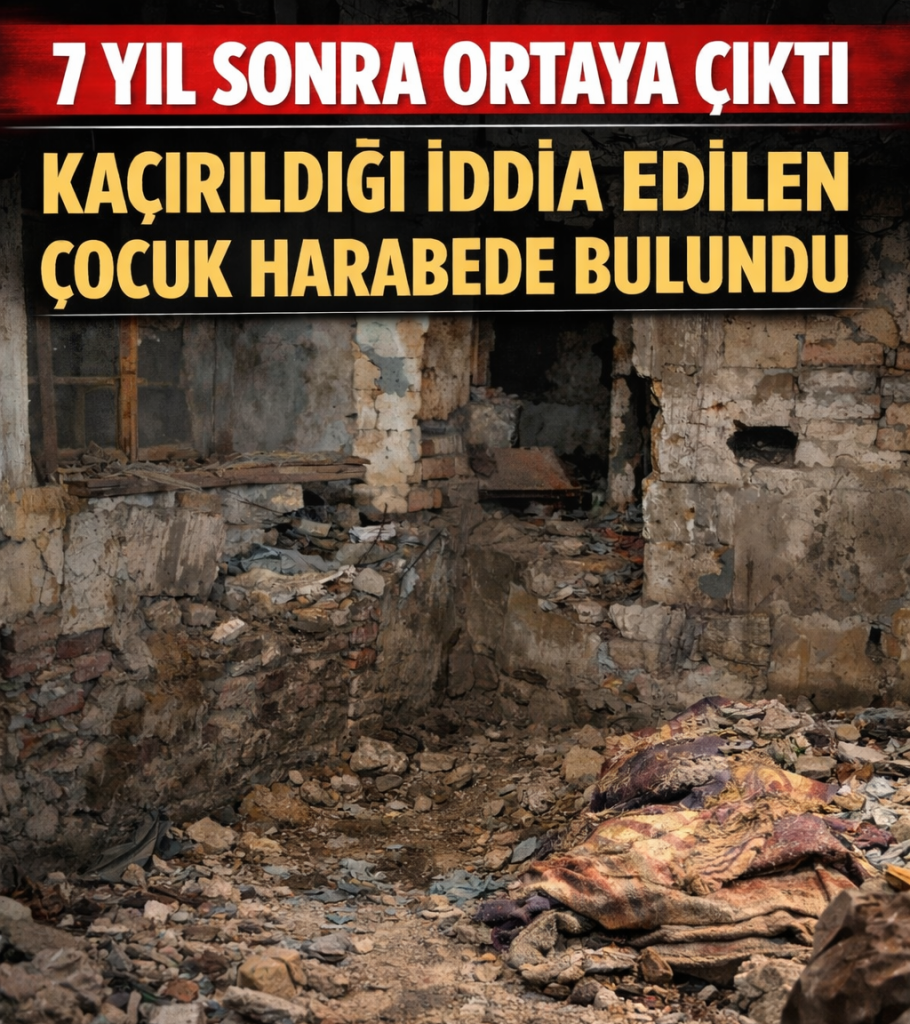 7 Yıl Sonra Ortaya Çıktı: Kaçırıldığı İddia Edilen Çocuk Harabede Bulundu