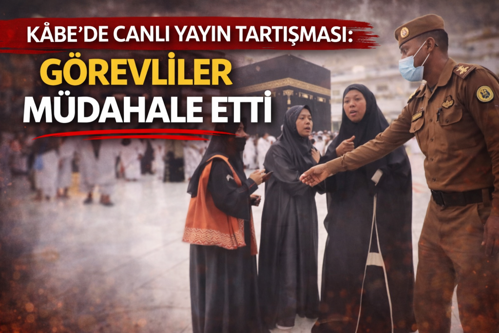Kâbe’de Canlı Yayın Tartışması: Görevliler Müdahale Etti