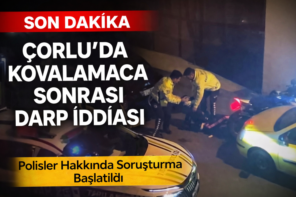 Çorlu’da Kovalamaca Sonrası Darp İddiası: Polisler Hakkında Soruşturma