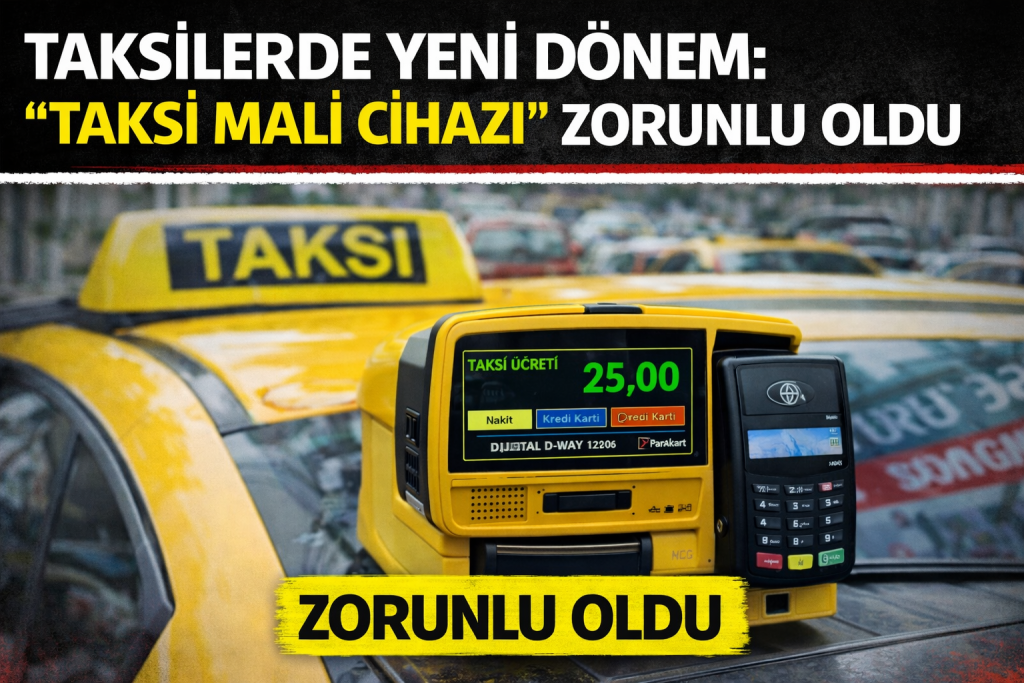 Taksilerde Yeni Dönem: “Taksi Mali Cihazı” Zorunlu Oldu