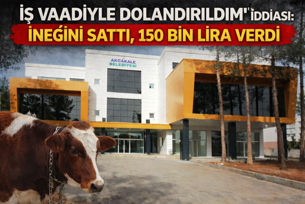 “İŞ VAADİYLE DOLANDIRILDIM” İDDİASI: İNEĞİNİ SATTI, 150 BİN LİRA VERDİ