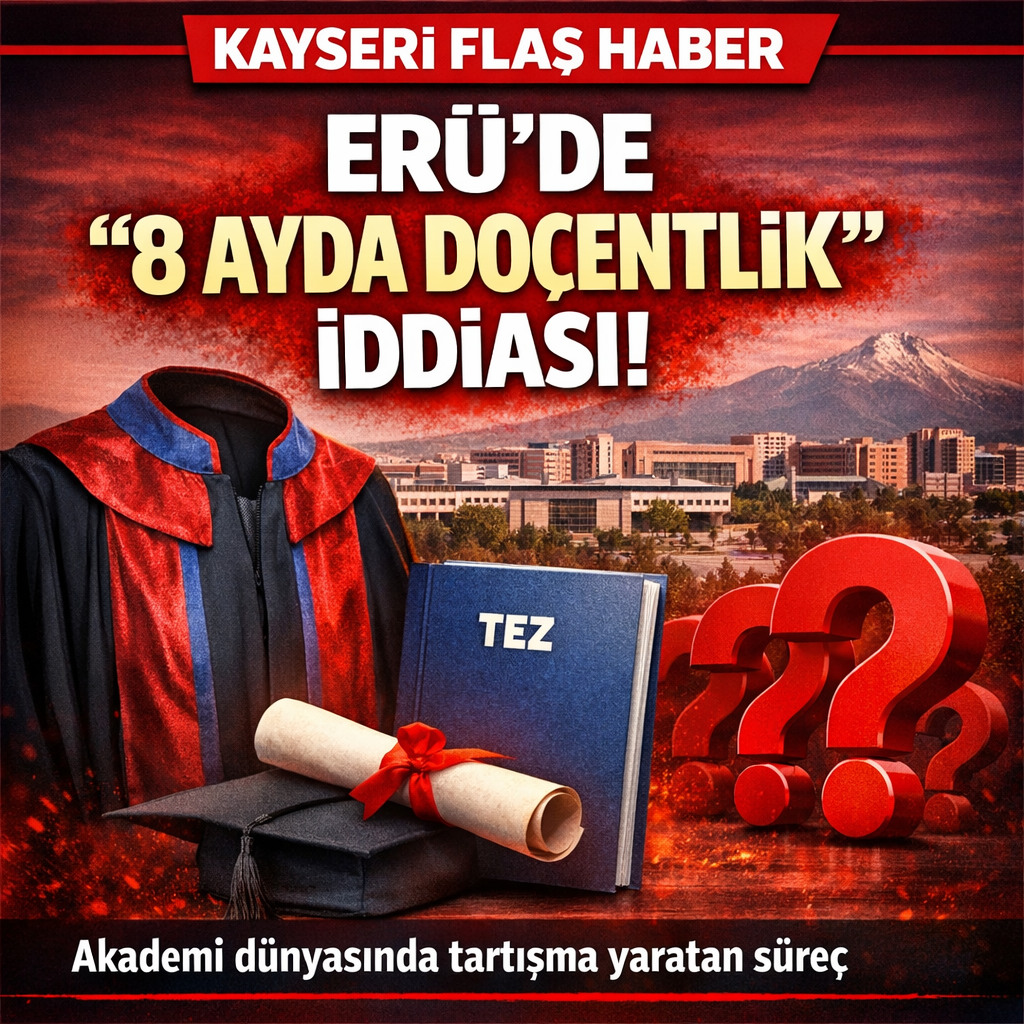 ERÜ’DE “8 AYDA DOÇENTLİK” İDDİASI!