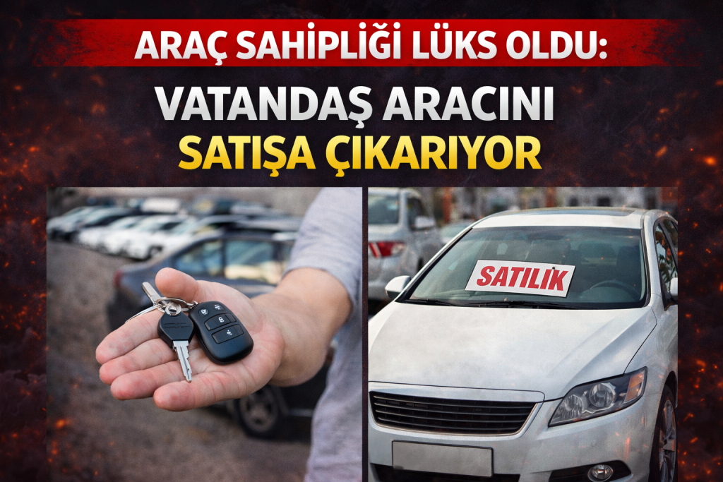 ARAÇ SAHİPLİĞİ LÜKS OLDU: VATANDAŞ ARACINI SATIŞA ÇIKARIYOR