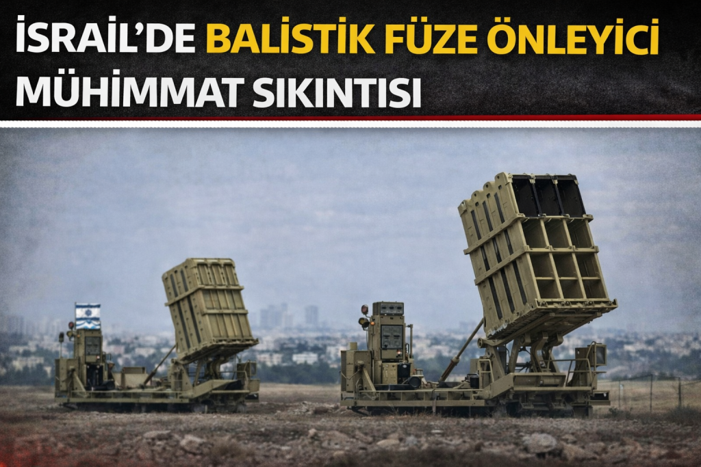 İsrail’de Balistik Füze Önleyici Mühimmat Sıkıntısı