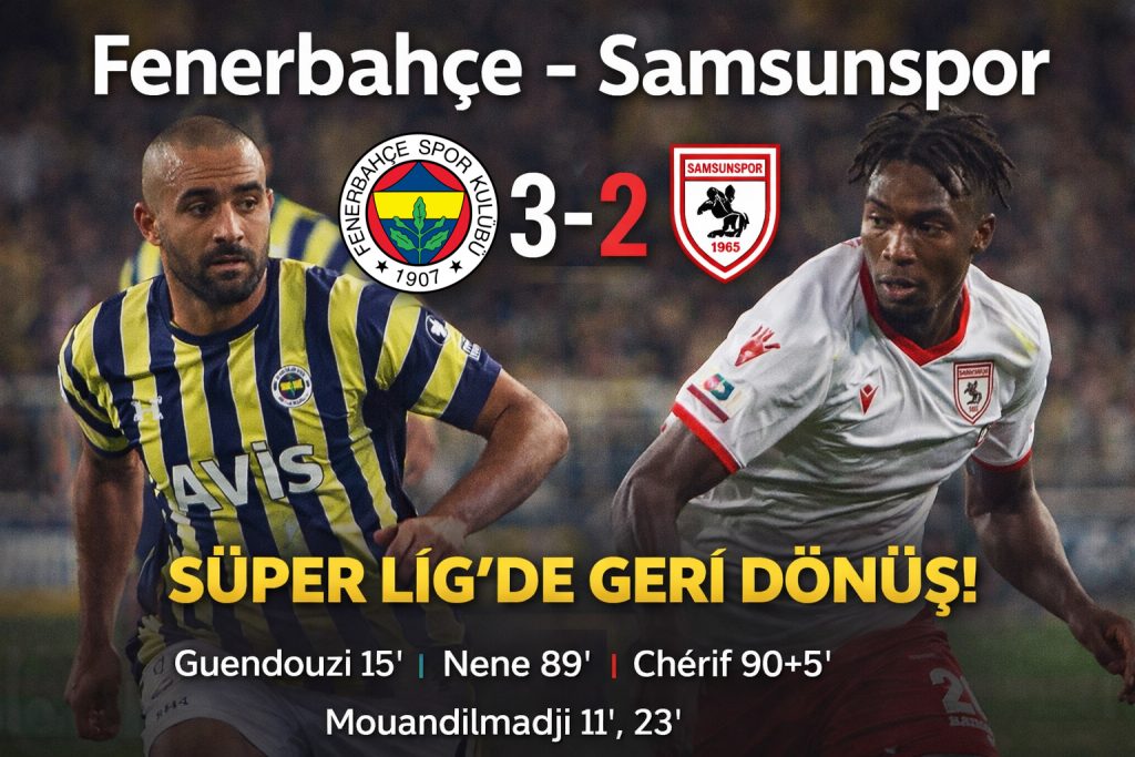 Kadıköy’de Nefes Kesen Maç: Fenerbahçe Uzatmada Kazandı