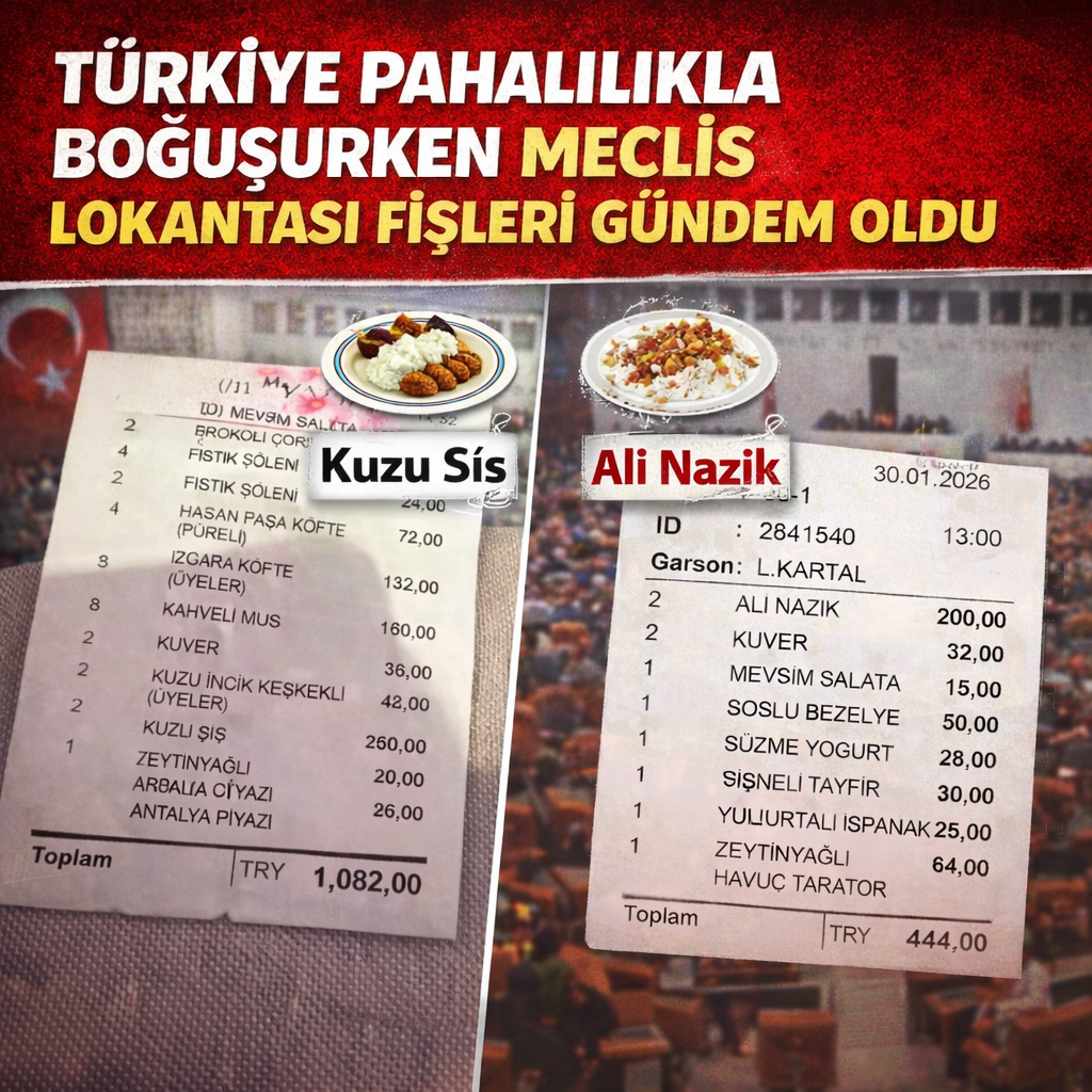 Halk Pazarda Hesap Yaparken Meclis’te Yemek Fiyatları Şok Etti!