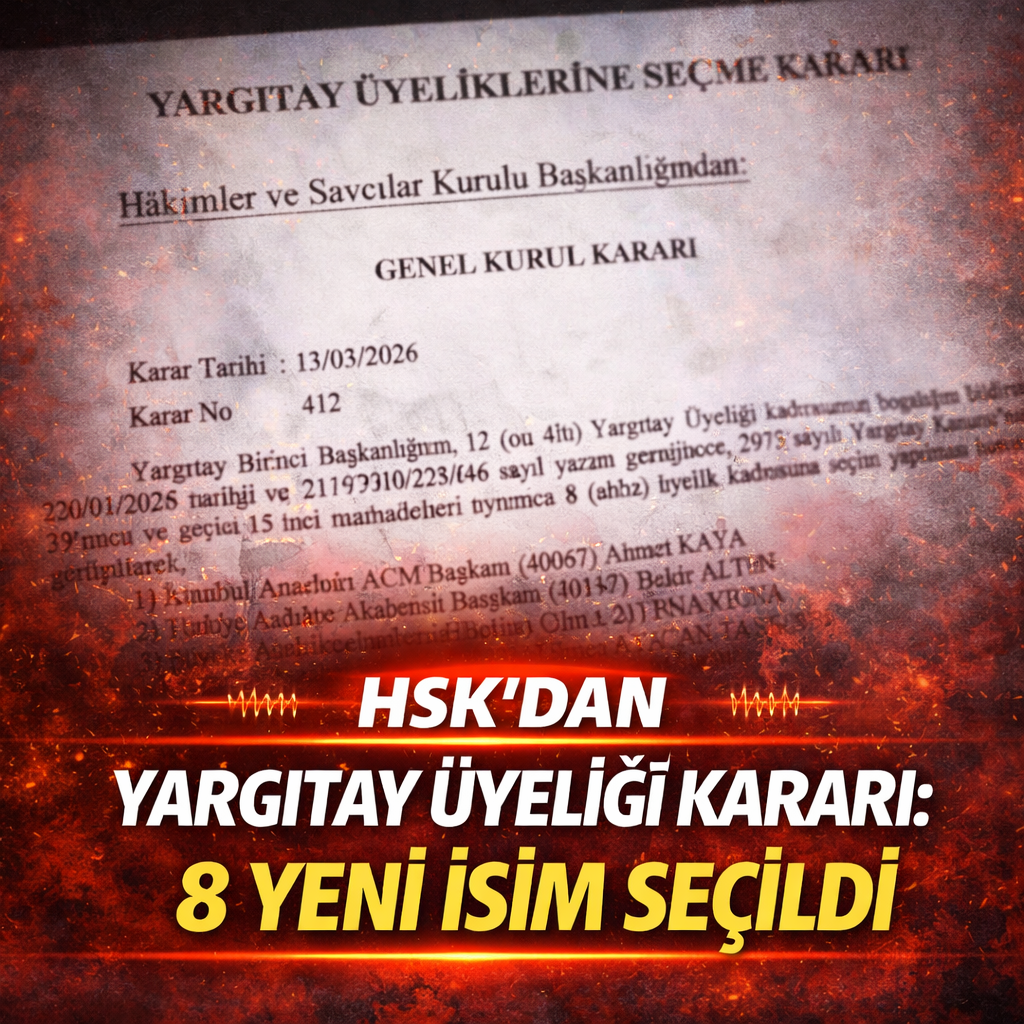 HSK’dan Yargıtay Üyeliği Kararı: 8 Yeni İsim Seçildi