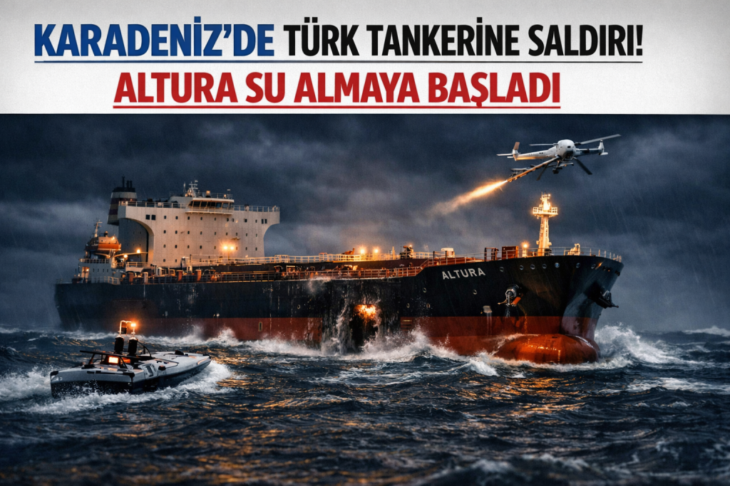 Karadeniz’de Türk tankerine İHA/İDA saldırısı: Altura su almaya başladı