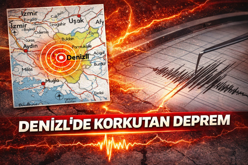 Denizli’de Korkutan Deprem: 5.1 Büyüklüğündeki Sarsıntı Çevre İllerde de Hissedildi