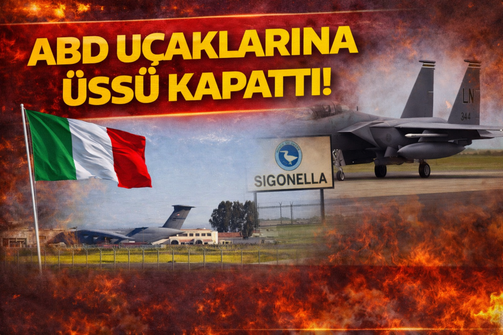 ABD’YE SOĞUK DUŞ! İTALYA ÜSSÜ KAPATTI!