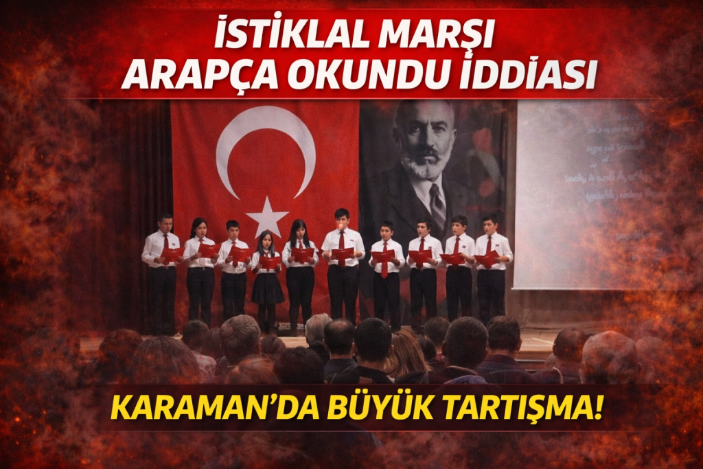 Karaman’da Tartışma Yaratan Etkinlik: İstiklal Marşı Arapça Okundu İddiası