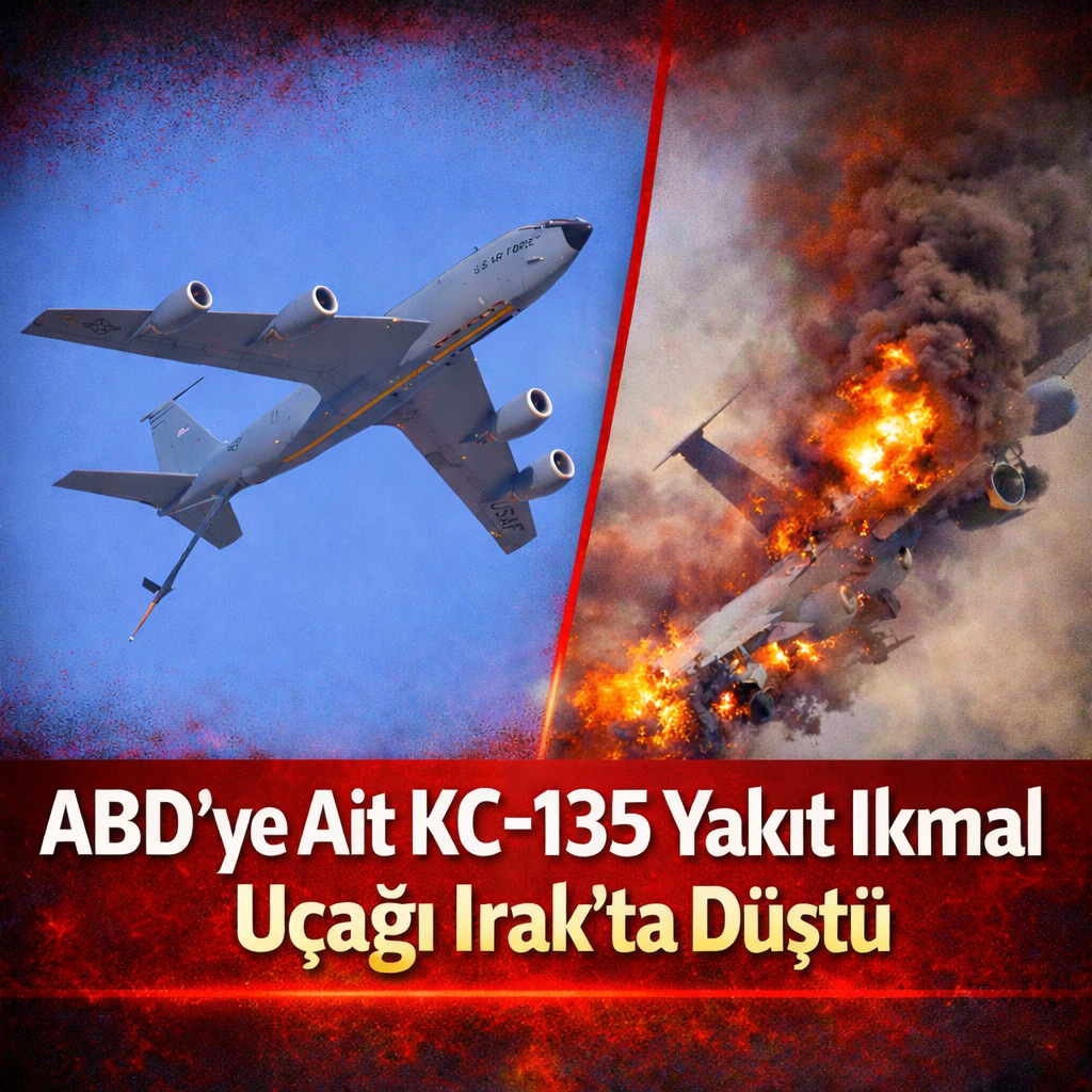 ABD’ye Ait KC-135 Yakıt İkmal Uçağı Irak’ta Düştü