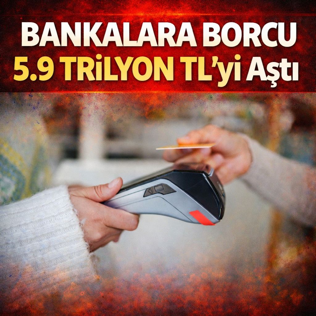 Vatandaşın Bankalara Borcu 5.9 Trilyon TL’yi Aştı