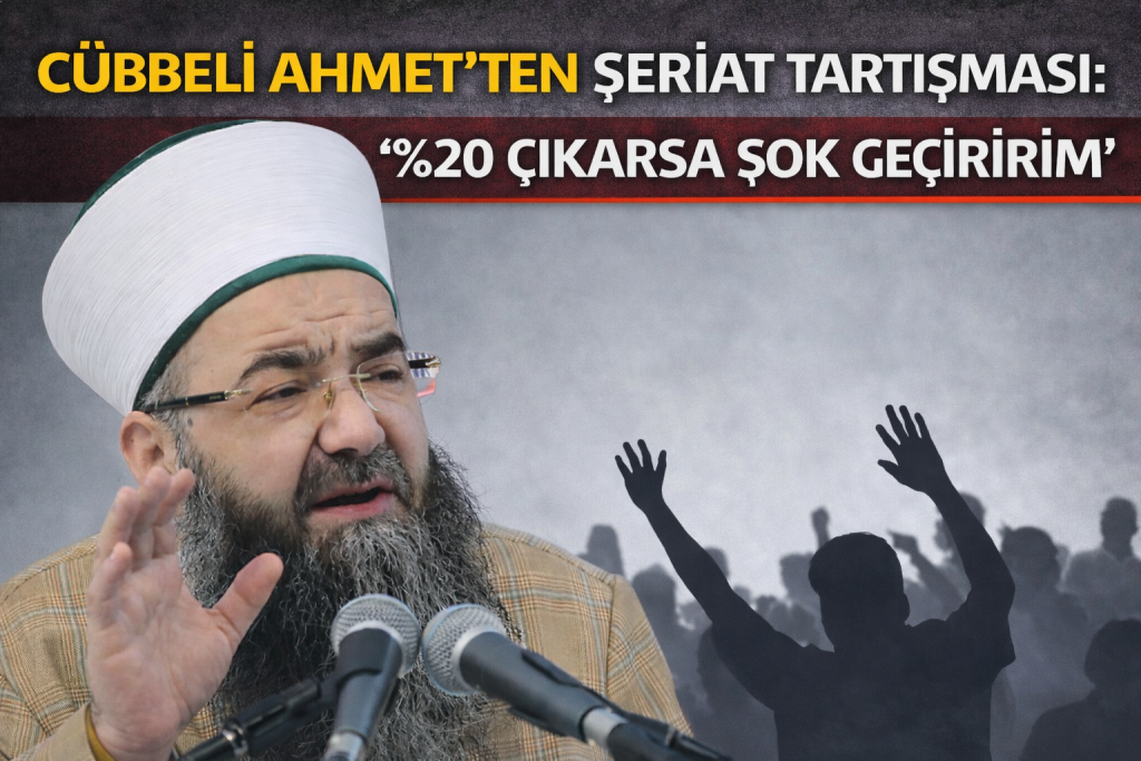 Cübbeli Ahmet’ten Şeriat Tartışması: “%20 Çıkarsa Şok Geçiririm”