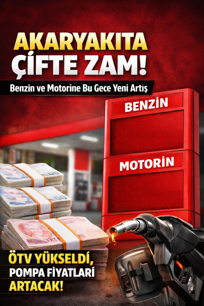 Akaryakıta Bir Zam Daha: Benzin ve Motorin Yeniden Artıyor