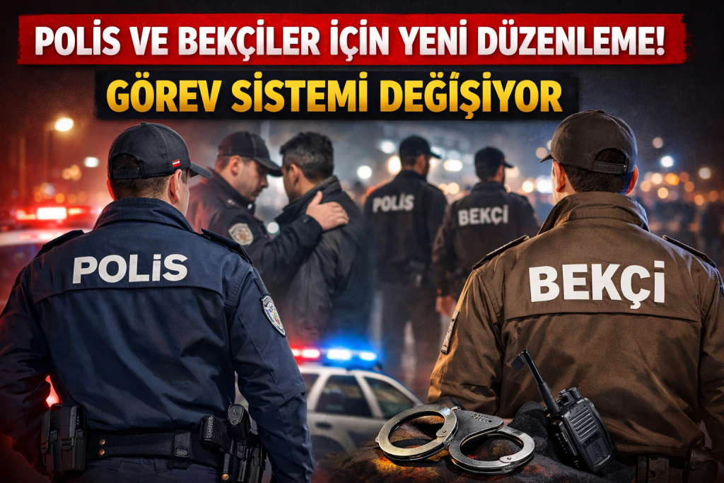 POLİS VE BEKÇİLER İÇİN YENİ DÜZENLEME! GÖREV SİSTEMİ DEĞİŞİYOR