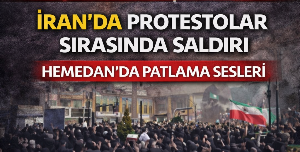 İran’da Protestolar Sırasında Saldırı ; Hemedan’da Patlama Sesleri