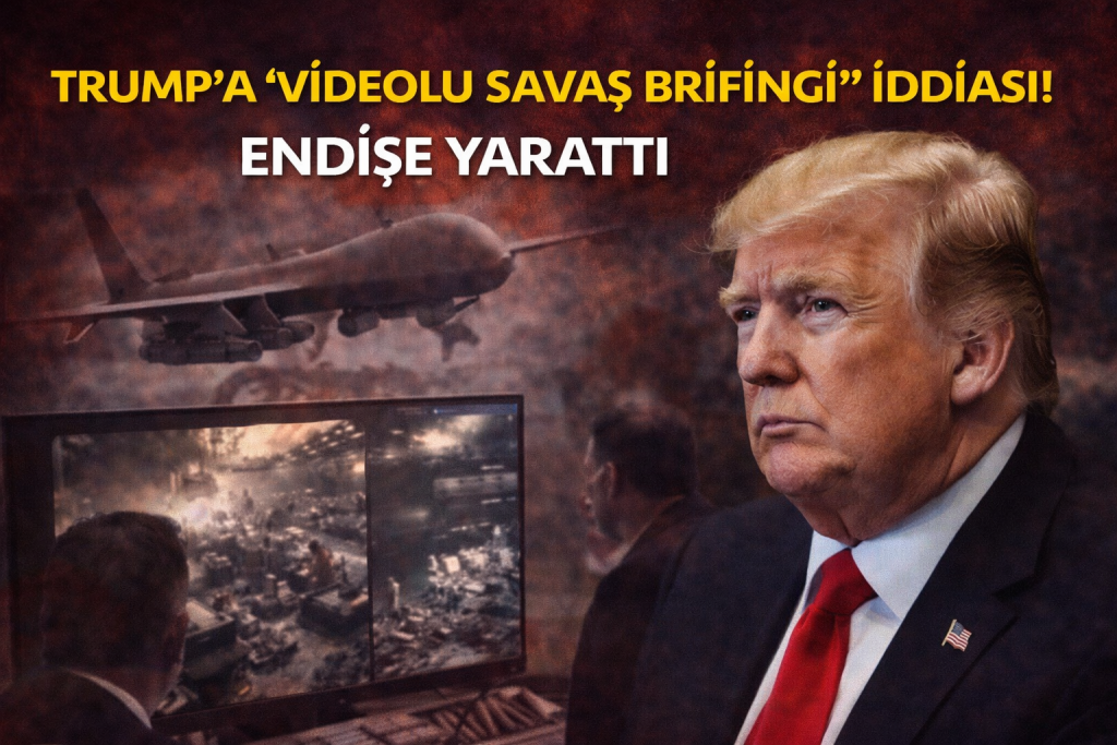 TRUMP’A “VİDEOLU SAVAŞ BRİFİNGİ” İDDİASI! ENDİŞE YARATTI
