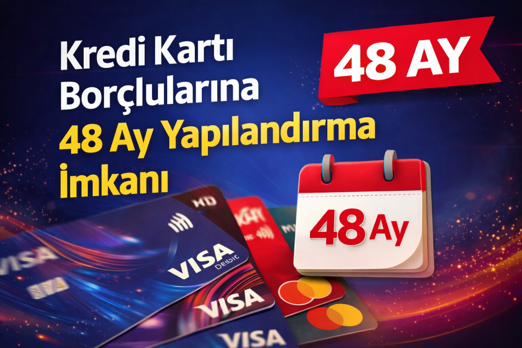 Kredi Kartı Borçlularına 48 Ay Yapılandırma İmkanı
