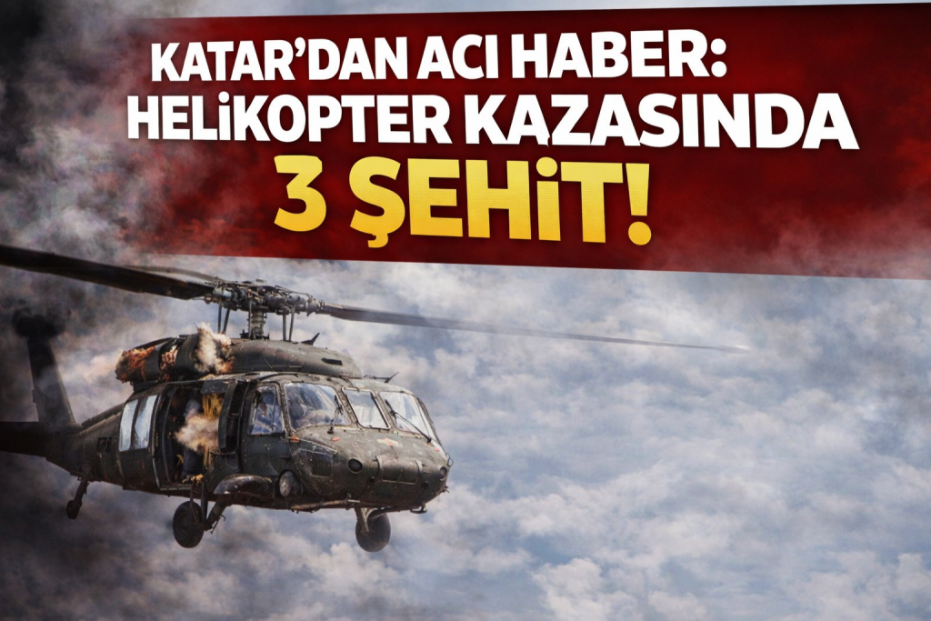 KATAR’DAN ACI HABER: HELİKOPTER KAZASINDA 3 ŞEHİT!