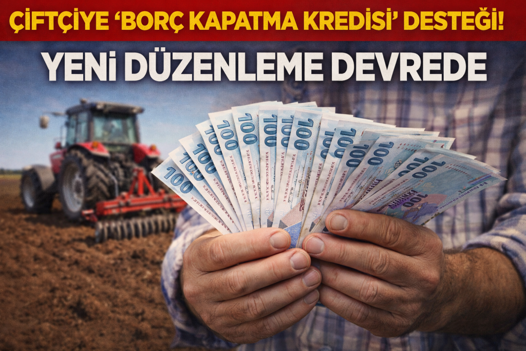 ÇİFTÇİYE “BORÇ KAPATMA KREDİSİ” DESTEĞİ! YENİ DÜZENLEME DEVREDE