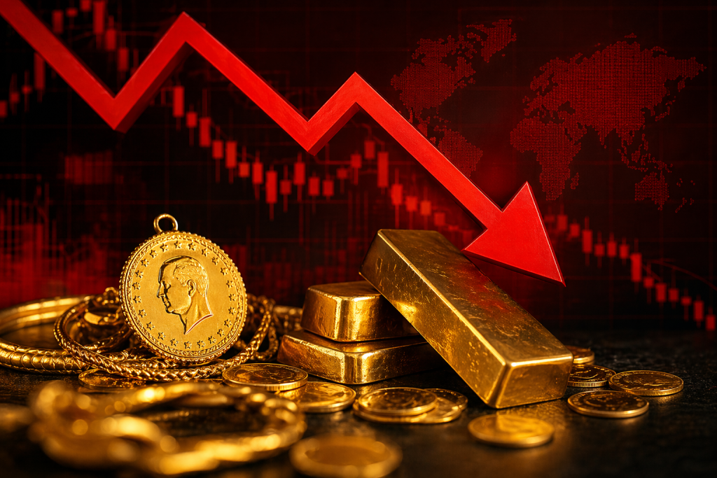 ALTIN FİYATLARINDA SERT DÜŞÜŞ