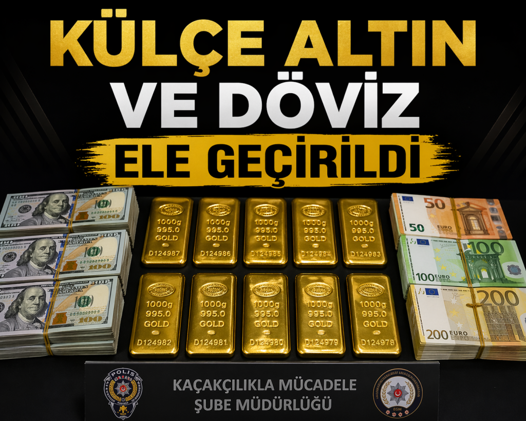 Şüpheli Araçtan Milyonluk Kaçak Servet Çıktı: Külçe Altın ve Döviz Ele Geçirildi