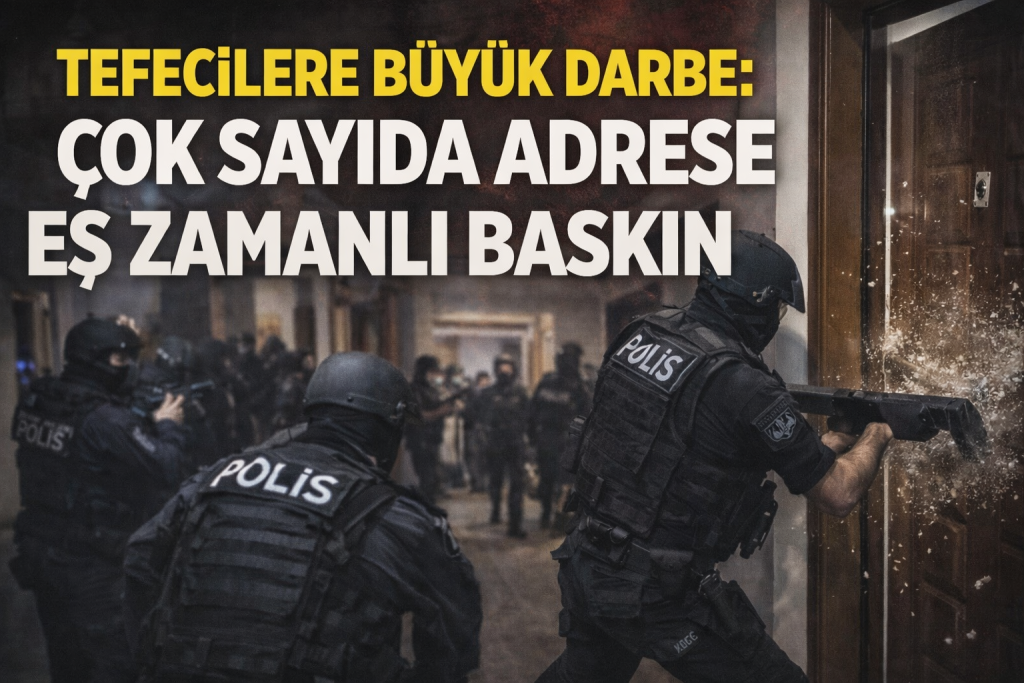 7 İlde Tefecilik Operasyonu: 36 Şüpheli Hakkında Gözaltı Kararı