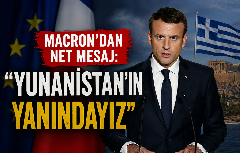 MACRON’DAN TÜRKİYE ÇIKIŞI: “YUNANİSTAN’IN YANINDAYIZ”