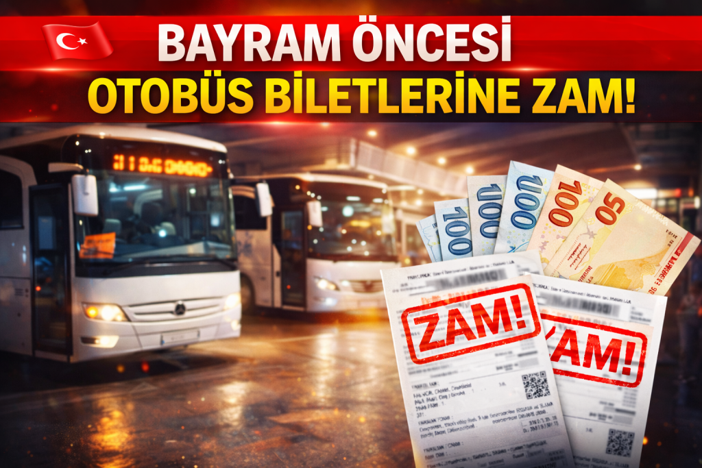 Bayram Öncesi  Otobüs Biletlerine Zam!