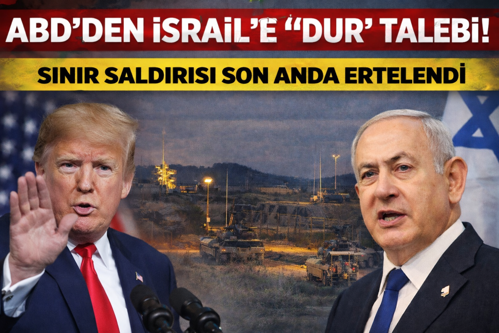 ABD’DEN İSRAİL’E “DUR” TALEBİ! SINIR SALDIRISI SON ANDA ERTELENDİ