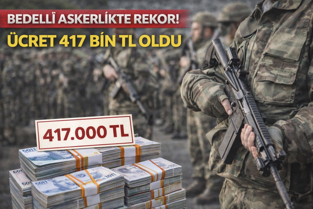 BEDELLİ ASKERLİKTE REKOR! ÜCRET 417 BİN TL OLDU