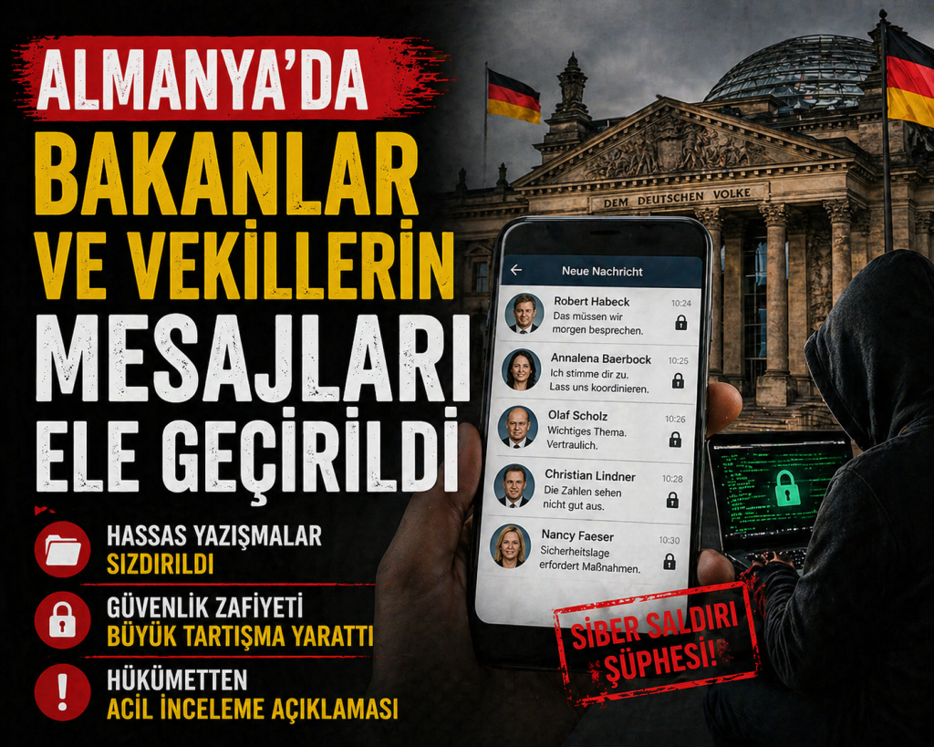 ALMANYA’DA SİBER SKANDAL: BAKANLAR HACKLENDİ