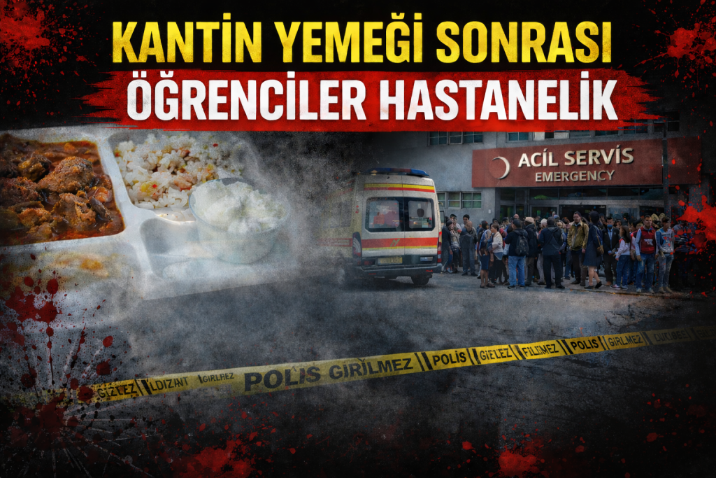 KANTİN YEMEĞİ SONRASI ÖĞRENCİLER HASTANELİK