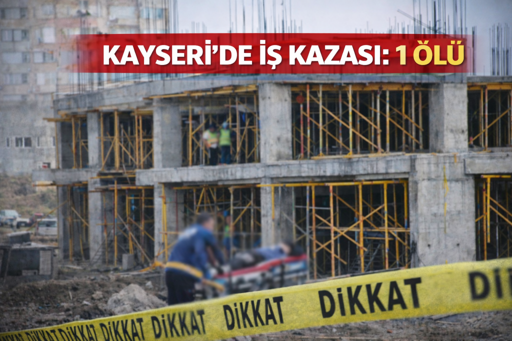 KAYSERİ’DE 4.KATTAN DÜŞEN İŞÇİ HAYATINI KAYBETTİ