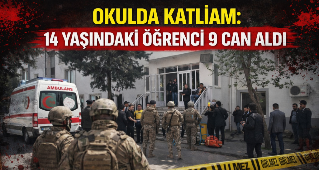 OKULDA KATLİAM: 14 YAŞINDAKİ ÖĞRENCİ 9 CAN ALDI