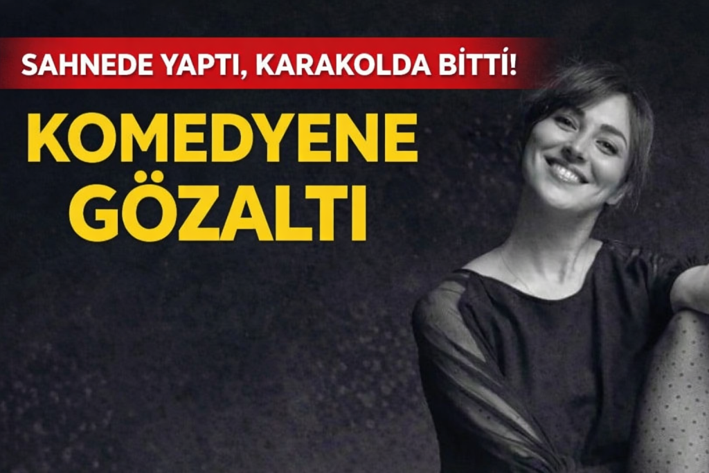 SAHNEDE YAPTI, KARAKOLDA BİTTİ! KOMEDYENE GÖZALTI