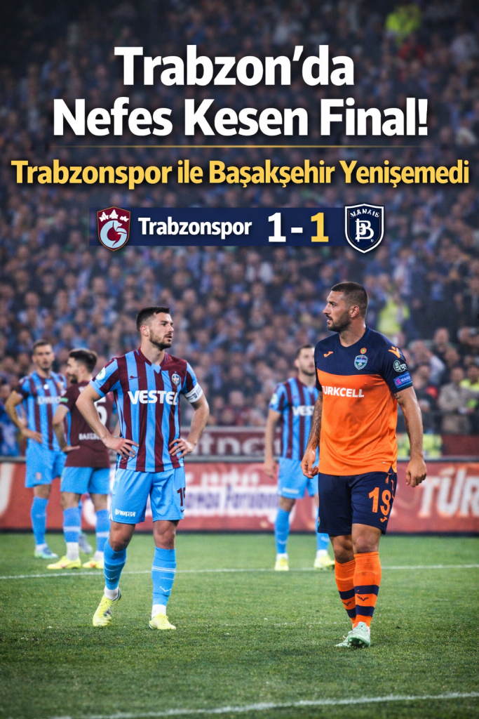 Trabzon’da Nefes Kesen Final! Başakşehir 90+3’te Yıktı