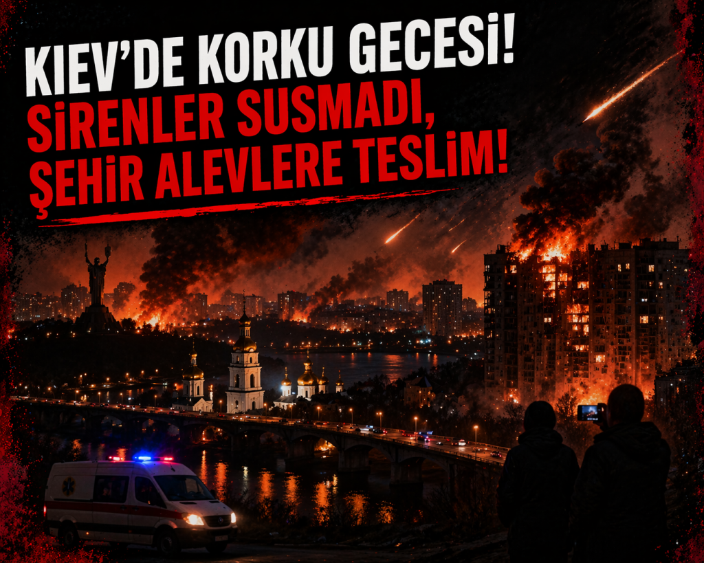 ŞAFAK BASKINI: KİEV GECEYİ ALEVLERLE KARŞILADI