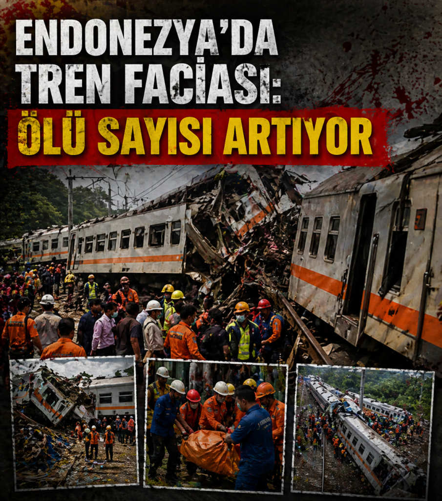 ENDONEZYA’DA TREN FACİASI: ÖLÜ SAYISI ARTIYOR