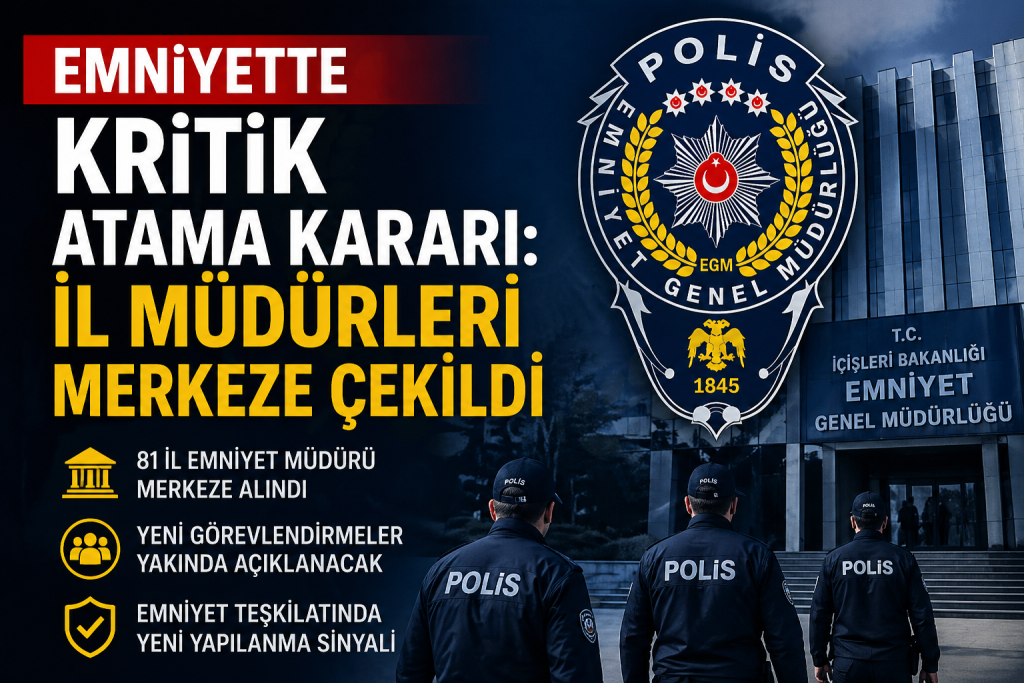 Emniyette Geniş Çaplı Atama: Kritik İllerde Görev Değişimi