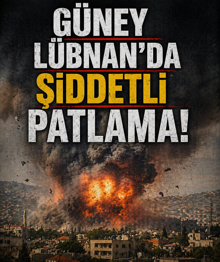 GÜNEY LÜBNAN’DA ŞİDDETLİ PATLAMA!