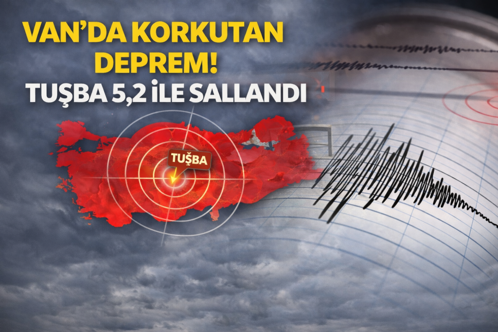 VAN’DA KORKUTAN DEPREM! TUŞBA 5,2 İLE SALLANDI