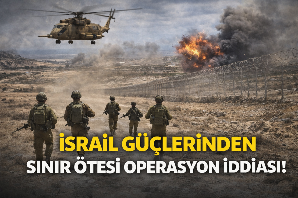 İSRAİL GÜÇLERİNDEN SINIR ÖTESİ OPERASYON İDDİASI!