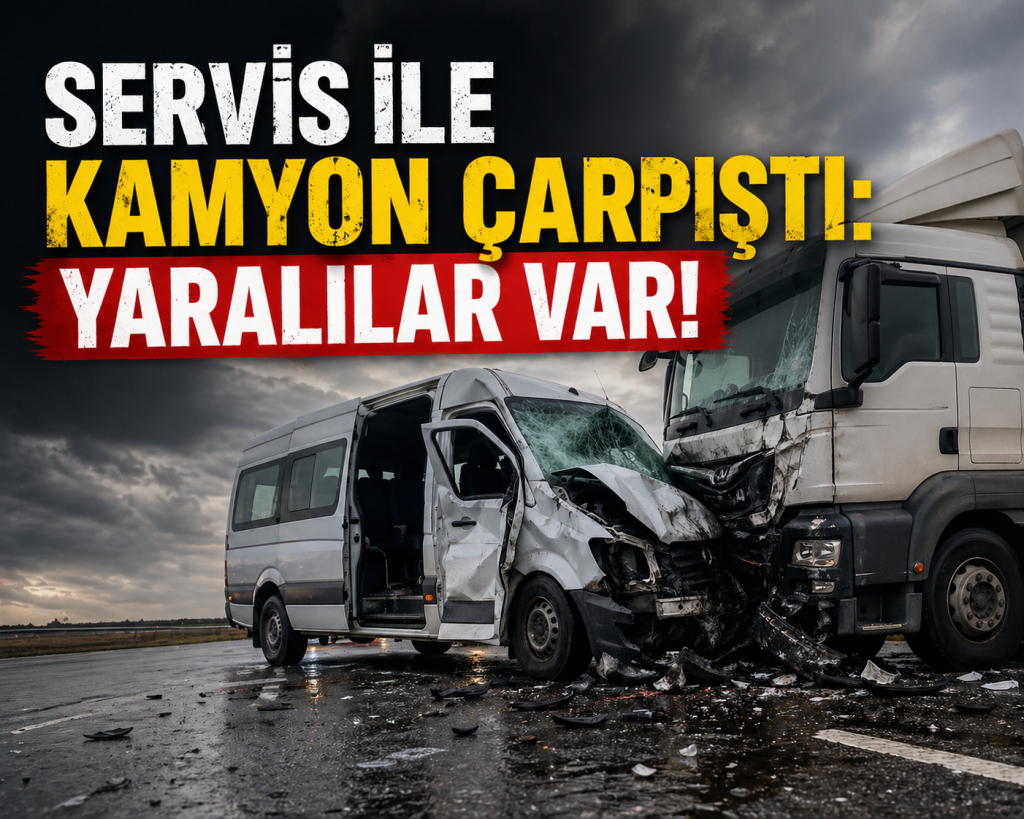 Kayseri’de Feci Çarpışma: İşçi Servisi ile Kamyon Çarpıştı, 8 Yaralı